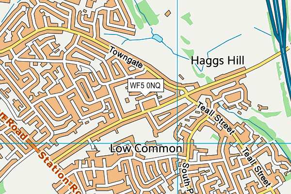 WF5 0NQ map - OS VectorMap District (Ordnance Survey) WF5 0NQ map - OS VectorMap District (Ordnance Survey)