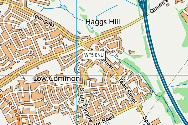 WF5 0NU map - OS VectorMap District (Ordnance Survey) WF5 0NU map - OS VectorMap District (Ordnance Survey)