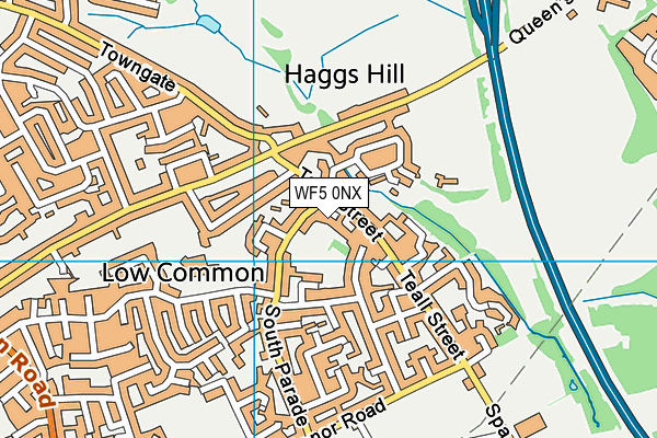 WF5 0NX map - OS VectorMap District (Ordnance Survey) WF5 0NX map - OS VectorMap District (Ordnance Survey)