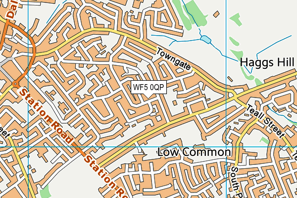 WF5 0QP map - OS VectorMap District (Ordnance Survey) WF5 0QP map - OS VectorMap District (Ordnance Survey)