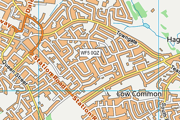 WF5 0QZ map - OS VectorMap District (Ordnance Survey) WF5 0QZ map - OS VectorMap District (Ordnance Survey)