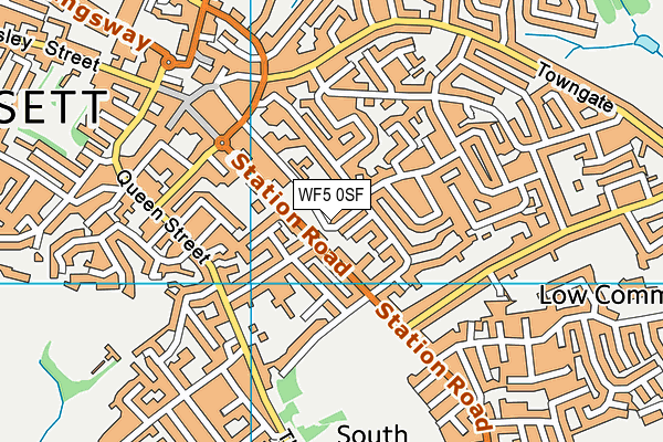 WF5 0SF map - OS VectorMap District (Ordnance Survey) WF5 0SF map - OS VectorMap District (Ordnance Survey)