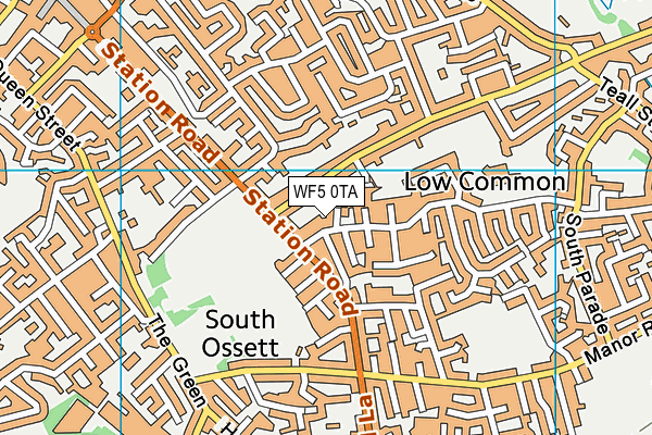 WF5 0TA map - OS VectorMap District (Ordnance Survey) WF5 0TA map - OS VectorMap District (Ordnance Survey)