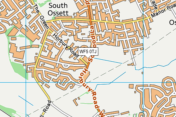 WF5 0TJ map - OS VectorMap District (Ordnance Survey) WF5 0TJ map - OS VectorMap District (Ordnance Survey)