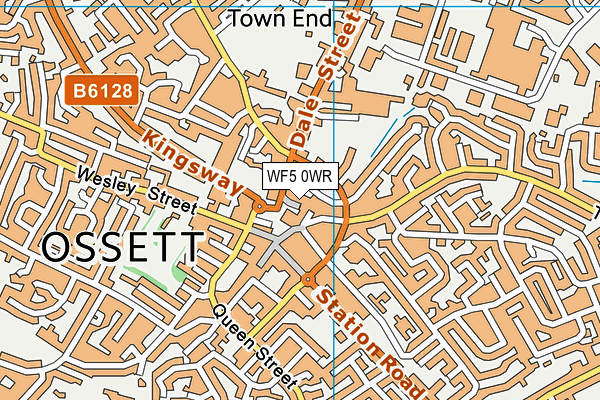 WF5 0WR map - OS VectorMap District (Ordnance Survey) WF5 0WR map - OS VectorMap District (Ordnance Survey)