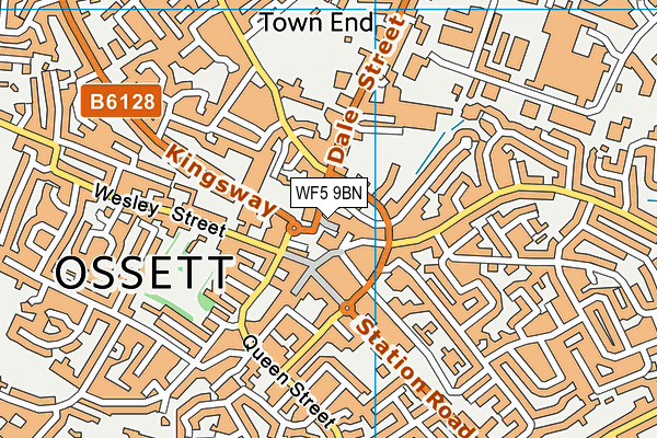 WF5 9BN map - OS VectorMap District (Ordnance Survey) WF5 9BN map - OS VectorMap District (Ordnance Survey)