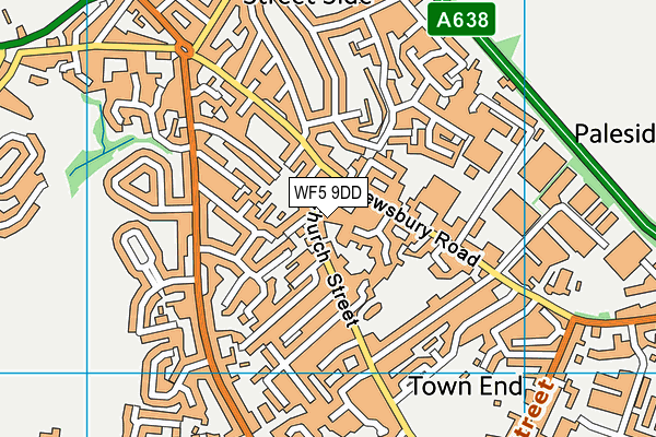 WF5 9DD map - OS VectorMap District (Ordnance Survey) WF5 9DD map - OS VectorMap District (Ordnance Survey)