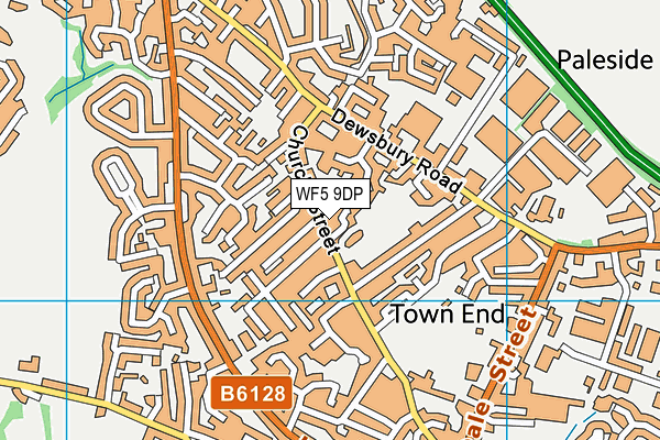 WF5 9DP map - OS VectorMap District (Ordnance Survey) WF5 9DP map - OS VectorMap District (Ordnance Survey)