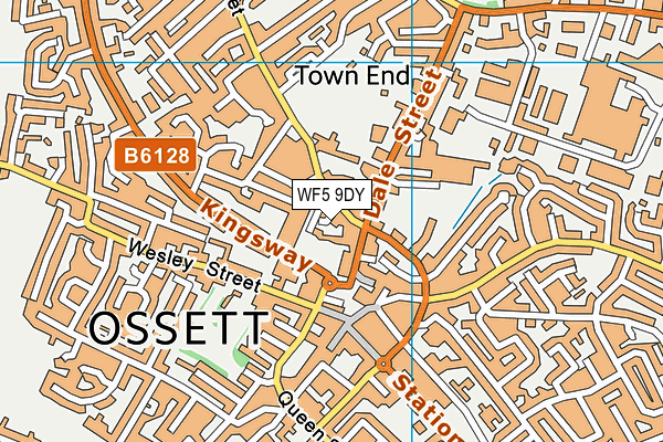 WF5 9DY map - OS VectorMap District (Ordnance Survey) WF5 9DY map - OS VectorMap District (Ordnance Survey)
