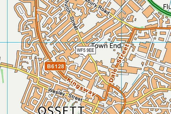 WF5 9EE map - OS VectorMap District (Ordnance Survey) WF5 9EE map - OS VectorMap District (Ordnance Survey)