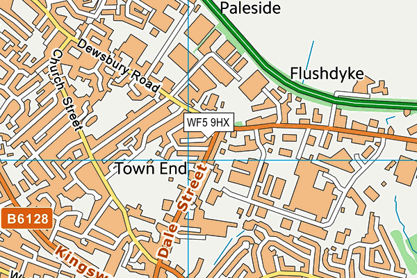 WF5 9HX map - OS VectorMap District (Ordnance Survey) WF5 9HX map - OS VectorMap District (Ordnance Survey)