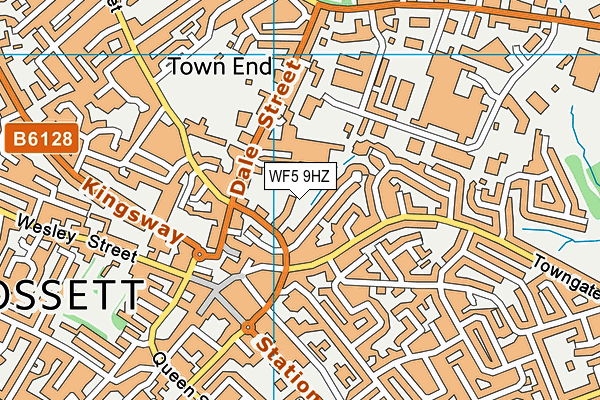 WF5 9HZ map - OS VectorMap District (Ordnance Survey) WF5 9HZ map - OS VectorMap District (Ordnance Survey)