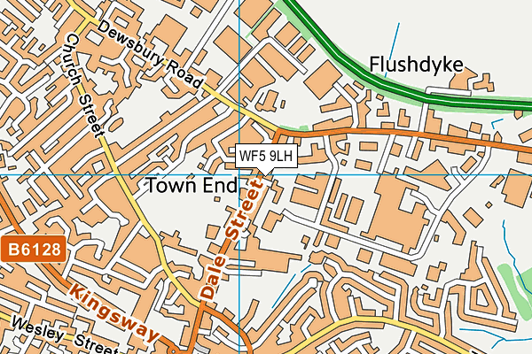WF5 9LH map - OS VectorMap District (Ordnance Survey) WF5 9LH map - OS VectorMap District (Ordnance Survey)
