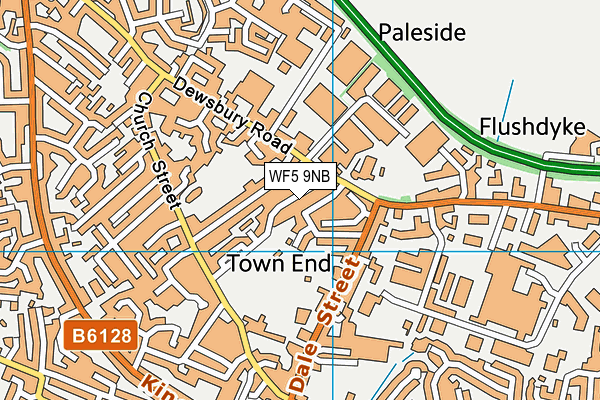 WF5 9NB map - OS VectorMap District (Ordnance Survey) WF5 9NB map - OS VectorMap District (Ordnance Survey)