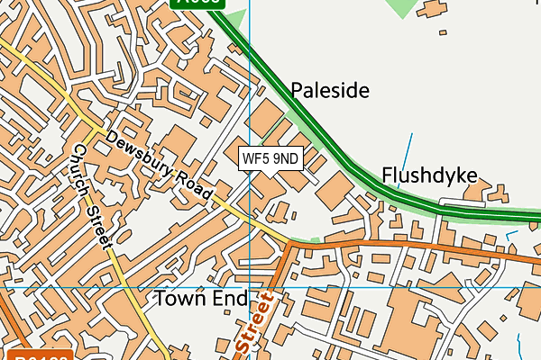 WF5 9ND map - OS VectorMap District (Ordnance Survey) WF5 9ND map - OS VectorMap District (Ordnance Survey)
