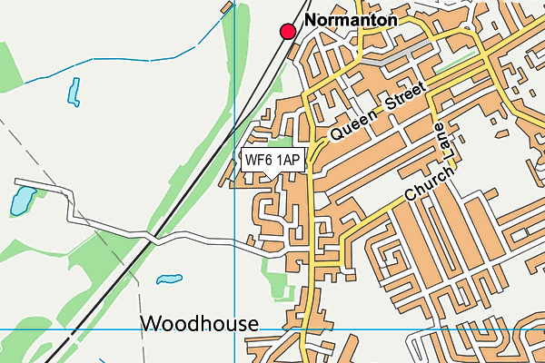 WF6 1AP map - OS VectorMap District (Ordnance Survey) WF6 1AP map - OS VectorMap District (Ordnance Survey)