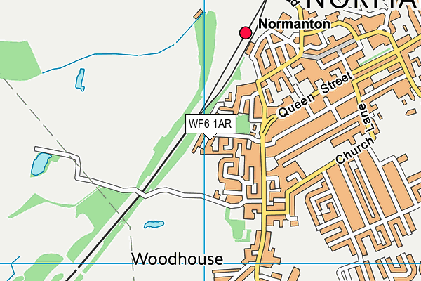 WF6 1AR map - OS VectorMap District (Ordnance Survey) WF6 1AR map - OS VectorMap District (Ordnance Survey)