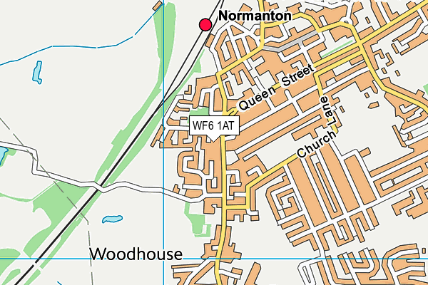 WF6 1AT map - OS VectorMap District (Ordnance Survey) WF6 1AT map - OS VectorMap District (Ordnance Survey)