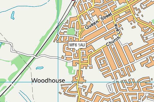 WF6 1AU map - OS VectorMap District (Ordnance Survey) WF6 1AU map - OS VectorMap District (Ordnance Survey)