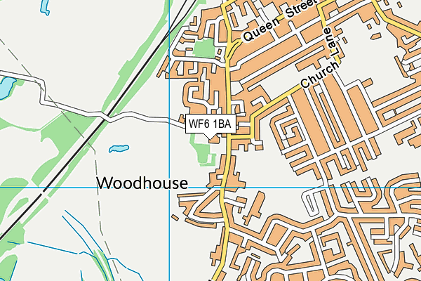 WF6 1BA map - OS VectorMap District (Ordnance Survey) WF6 1BA map - OS VectorMap District (Ordnance Survey)