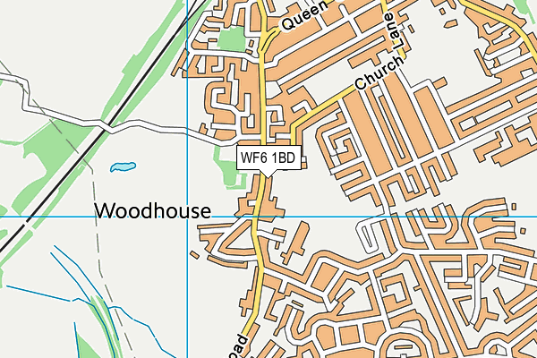 WF6 1BD map - OS VectorMap District (Ordnance Survey) WF6 1BD map - OS VectorMap District (Ordnance Survey)