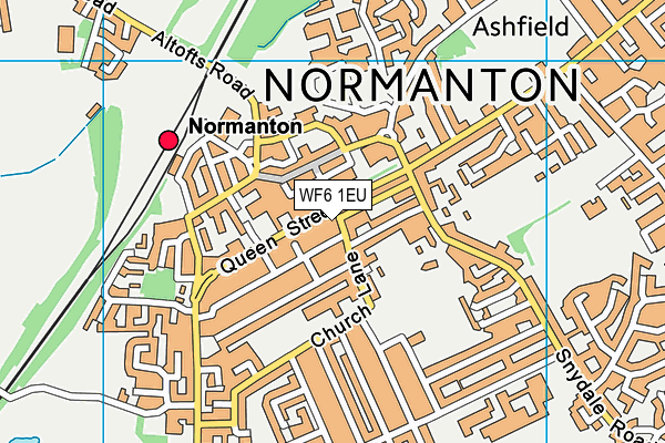 WF6 1EU map - OS VectorMap District (Ordnance Survey) WF6 1EU map - OS VectorMap District (Ordnance Survey)