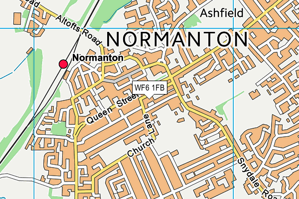 WF6 1FB map - OS VectorMap District (Ordnance Survey) WF6 1FB map - OS VectorMap District (Ordnance Survey)