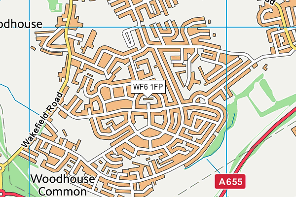 WF6 1FP map - OS VectorMap District (Ordnance Survey) WF6 1FP map - OS VectorMap District (Ordnance Survey)