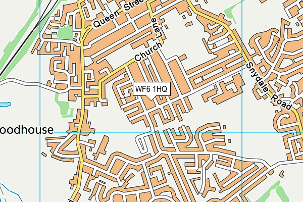 WF6 1HQ map - OS VectorMap District (Ordnance Survey) WF6 1HQ map - OS VectorMap District (Ordnance Survey)