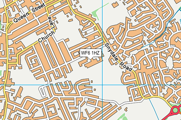 WF6 1HZ map - OS VectorMap District (Ordnance Survey) WF6 1HZ map - OS VectorMap District (Ordnance Survey)