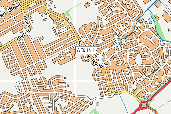 WF6 1NH map - OS VectorMap District (Ordnance Survey) WF6 1NH map - OS VectorMap District (Ordnance Survey)