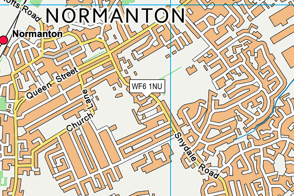 WF6 1NU map - OS VectorMap District (Ordnance Survey) WF6 1NU map - OS VectorMap District (Ordnance Survey)