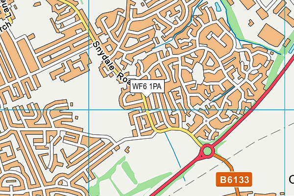 WF6 1PA map - OS VectorMap District (Ordnance Survey) WF6 1PA map - OS VectorMap District (Ordnance Survey)