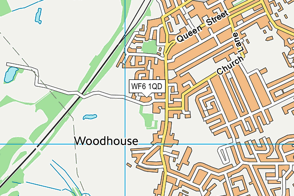 WF6 1QD map - OS VectorMap District (Ordnance Survey) WF6 1QD map - OS VectorMap District (Ordnance Survey)