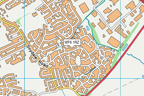 WF6 1RZ map - OS VectorMap District (Ordnance Survey) WF6 1RZ map - OS VectorMap District (Ordnance Survey)