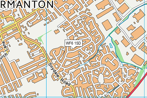 WF6 1SD map - OS VectorMap District (Ordnance Survey) WF6 1SD map - OS VectorMap District (Ordnance Survey)