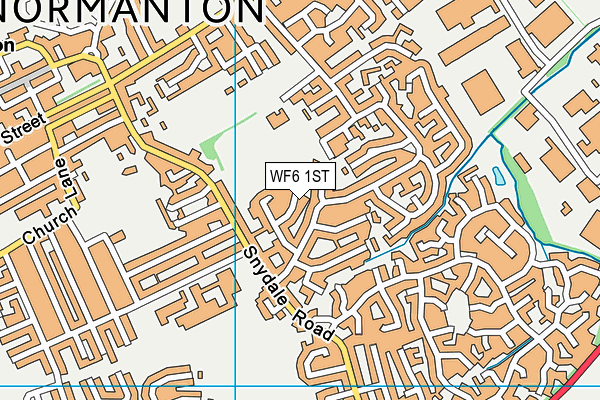 WF6 1ST map - OS VectorMap District (Ordnance Survey) WF6 1ST map - OS VectorMap District (Ordnance Survey)