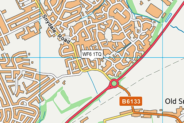WF6 1TQ map - OS VectorMap District (Ordnance Survey) WF6 1TQ map - OS VectorMap District (Ordnance Survey)