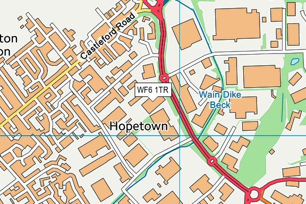 WF6 1TR map - OS VectorMap District (Ordnance Survey) WF6 1TR map - OS VectorMap District (Ordnance Survey)