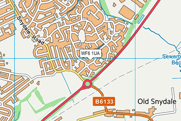 WF6 1UA map - OS VectorMap District (Ordnance Survey) WF6 1UA map - OS VectorMap District (Ordnance Survey)