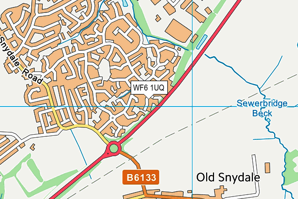 WF6 1UQ map - OS VectorMap District (Ordnance Survey) WF6 1UQ map - OS VectorMap District (Ordnance Survey)