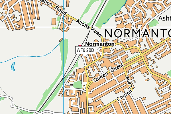 WF6 2BD map - OS VectorMap District (Ordnance Survey) WF6 2BD map - OS VectorMap District (Ordnance Survey)