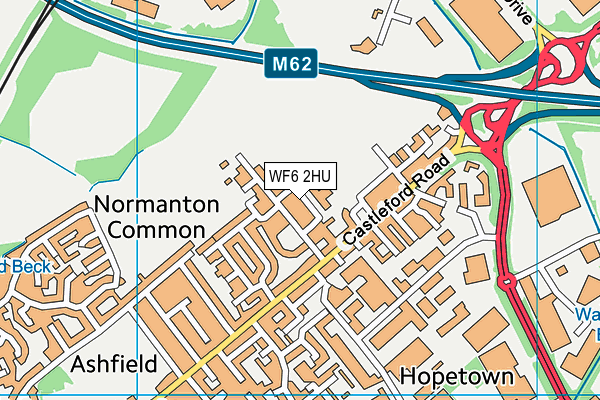 WF6 2HU map - OS VectorMap District (Ordnance Survey) WF6 2HU map - OS VectorMap District (Ordnance Survey)