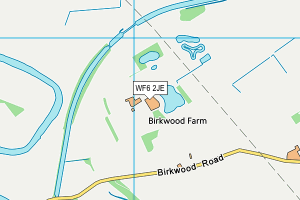 WF6 2JE map - OS VectorMap District (Ordnance Survey) WF6 2JE map - OS VectorMap District (Ordnance Survey)