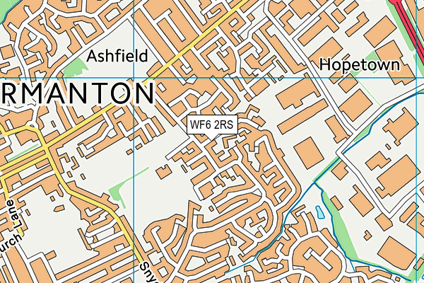 WF6 2RS map - OS VectorMap District (Ordnance Survey) WF6 2RS map - OS VectorMap District (Ordnance Survey)