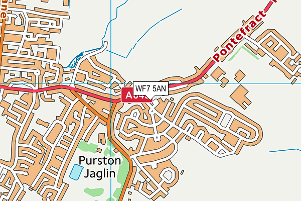 WF7 5AN map - OS VectorMap District (Ordnance Survey) WF7 5AN map - OS VectorMap District (Ordnance Survey)