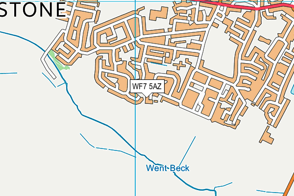 WF7 5AZ map - OS VectorMap District (Ordnance Survey) WF7 5AZ map - OS VectorMap District (Ordnance Survey)