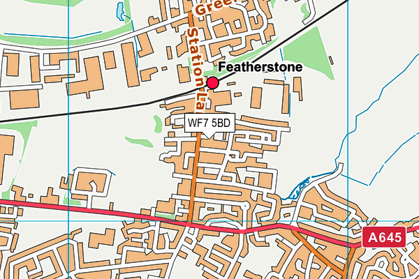 WF7 5BD map - OS VectorMap District (Ordnance Survey) WF7 5BD map - OS VectorMap District (Ordnance Survey)