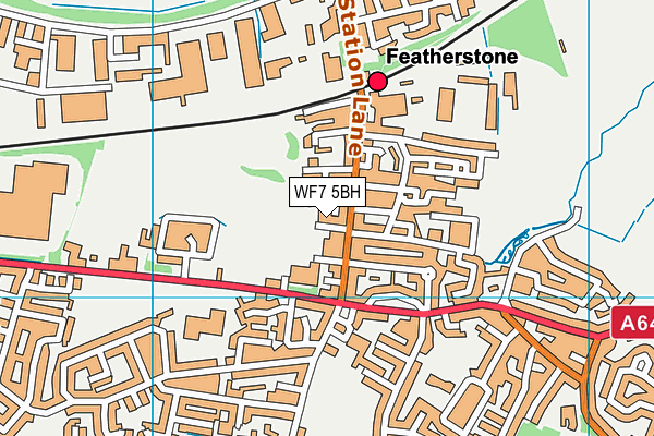 WF7 5BH map - OS VectorMap District (Ordnance Survey) WF7 5BH map - OS VectorMap District (Ordnance Survey)