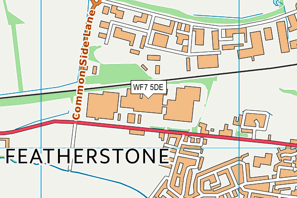 WF7 5DE map - OS VectorMap District (Ordnance Survey) WF7 5DE map - OS VectorMap District (Ordnance Survey)